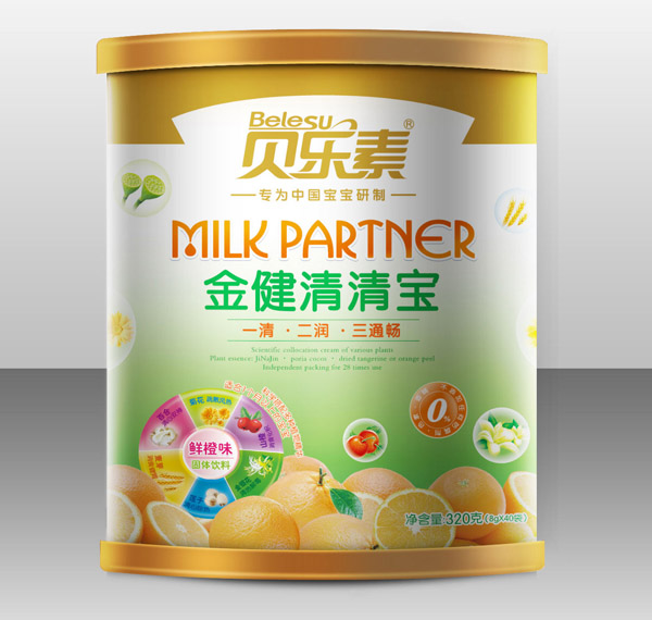 贝乐素鲜橙味金健清清宝