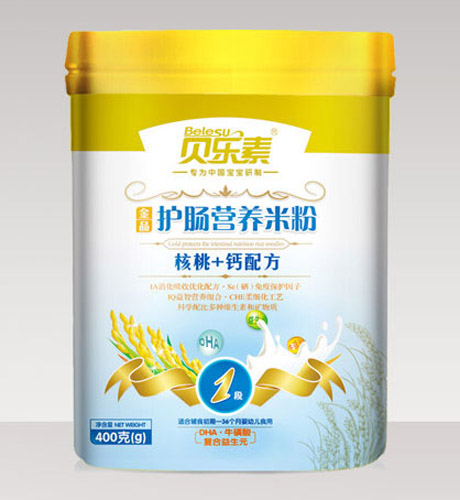 贝乐素核桃+钙护肠米粉1段