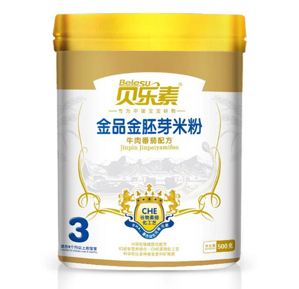 贝乐素牛肉番茄金胚芽米粉3段