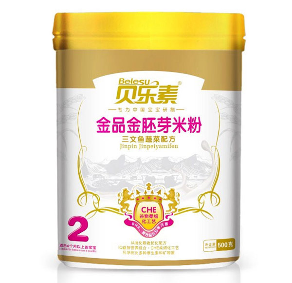 贝乐素三文鱼蔬菜金胚芽米粉2段