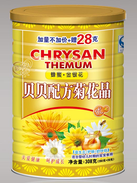 澳尔雅超金装蜂蜜金银花菊花晶