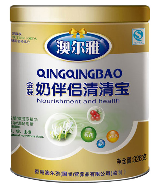 澳尔雅金装奶伴侣清清宝