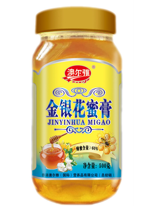澳尔雅金银花蜜膏500克
