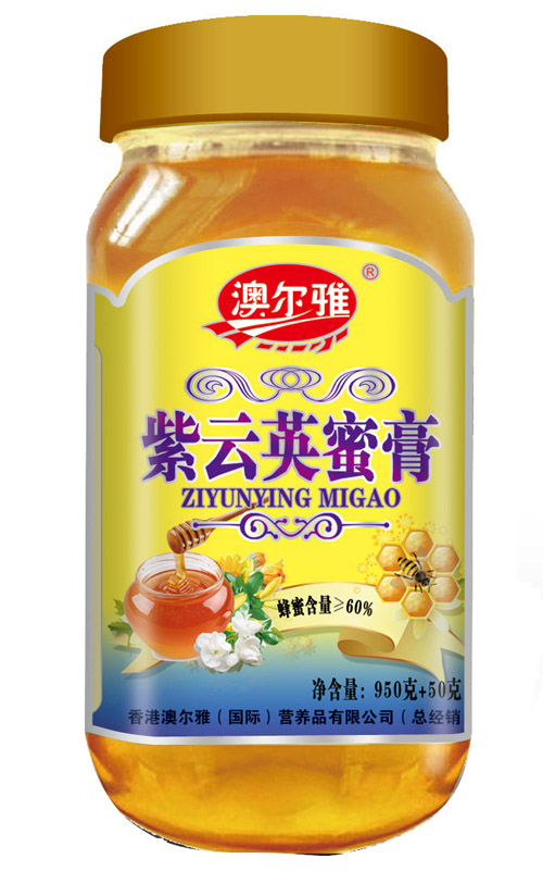 澳尔雅紫云英蜜膏1000克