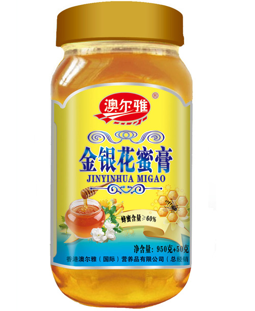 澳尔雅金银花蜜膏1000克