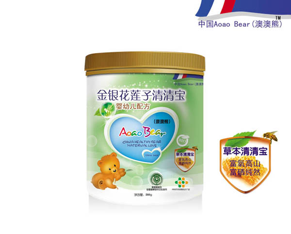 澳澳熊金银花莲子清清宝桶装