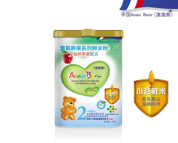 澳澳熊鲜加州苹果配方鲜米粉