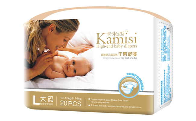 卡米西干爽舒薄纸尿裤L