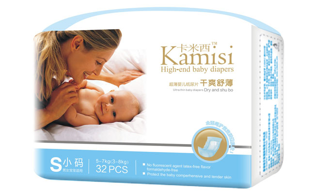 卡米西干爽舒薄纸尿片S