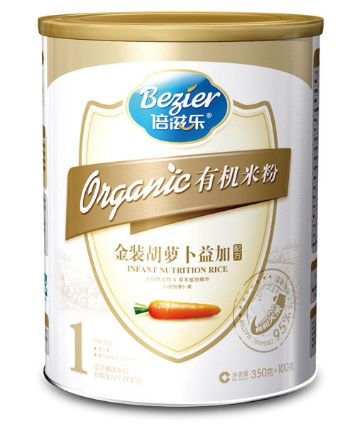 倍滋乐有机金装胡萝卜益加配方1段
