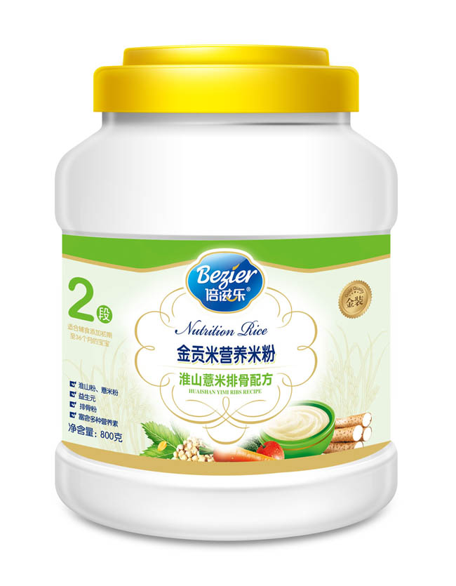 倍滋乐800克桶装金贡米淮山薏米排骨米粉