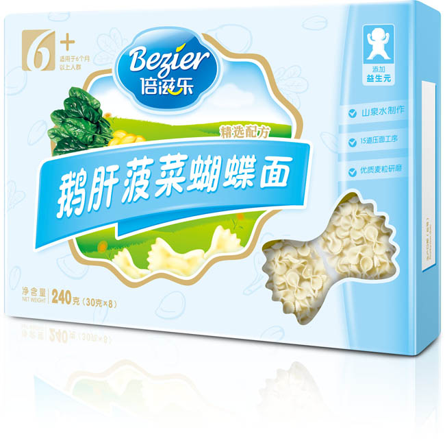 倍滋乐鹅肝菠菜蝴蝶面