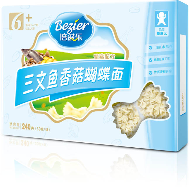 倍滋乐三文鱼香菇蝴蝶面