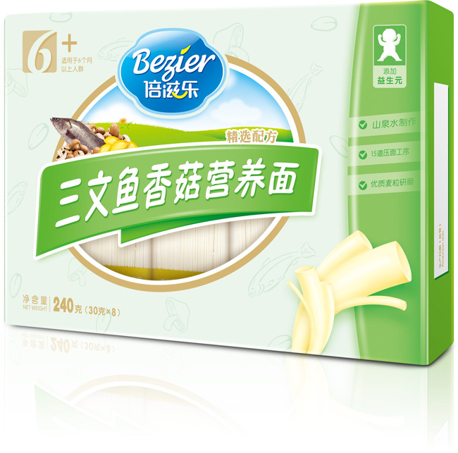 倍滋乐三文鱼香菇营养面