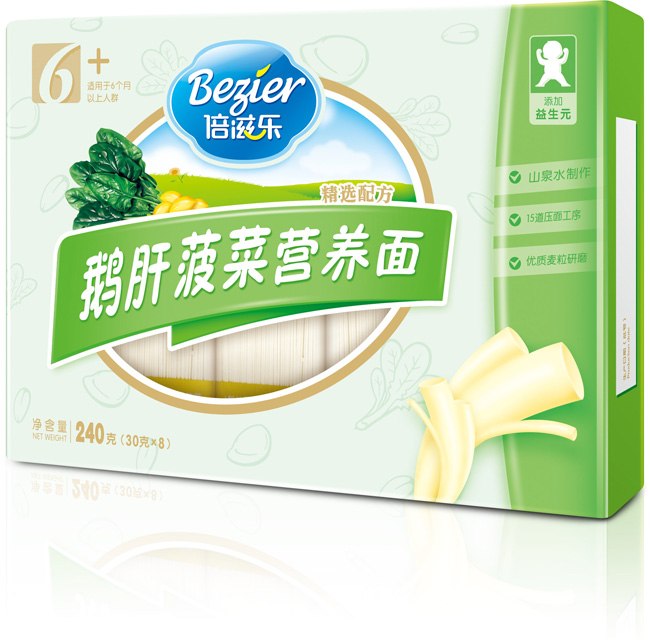倍滋乐鹅肝菠菜营养面