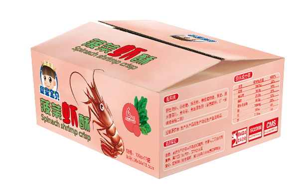 海星宝贝菠菜虾酥箱装