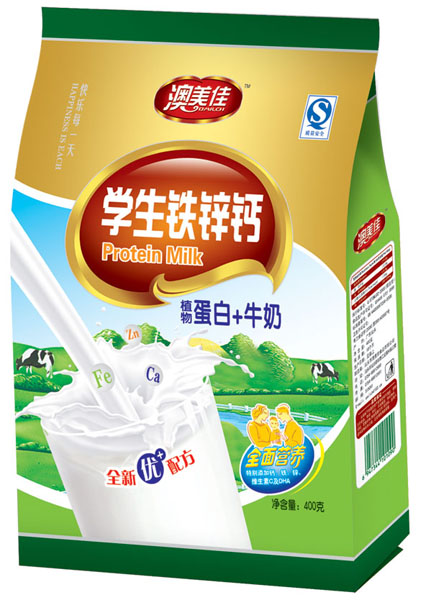 学生铁锌钙植物蛋白+牛奶 
