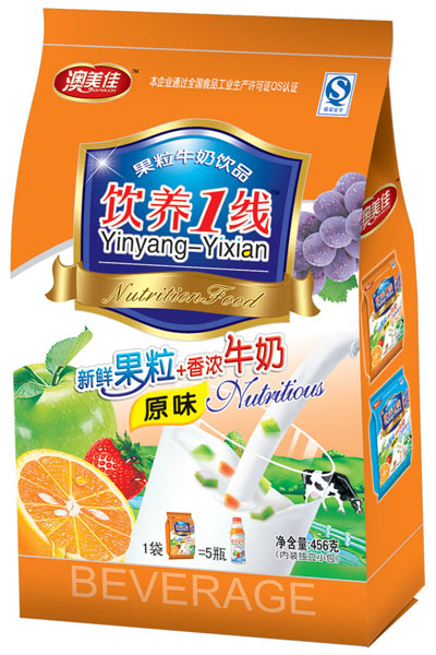 澳美佳原味鲜果粒+香浓牛奶
