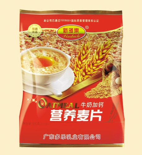 新多乐牛奶加钙营养麦片