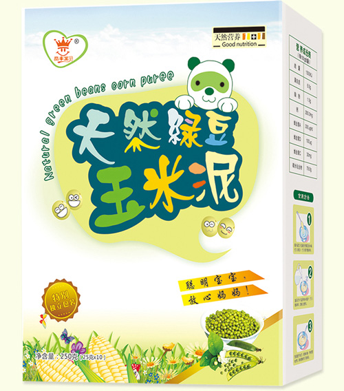 丽丰宝贝天然绿豆玉米泥