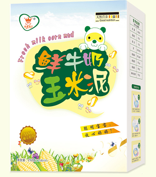 丽丰宝贝鲜牛奶玉米泥