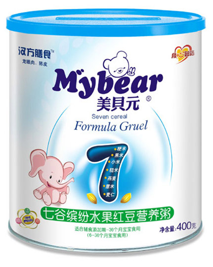 美贝元七谷缤纷水果红豆营养粥