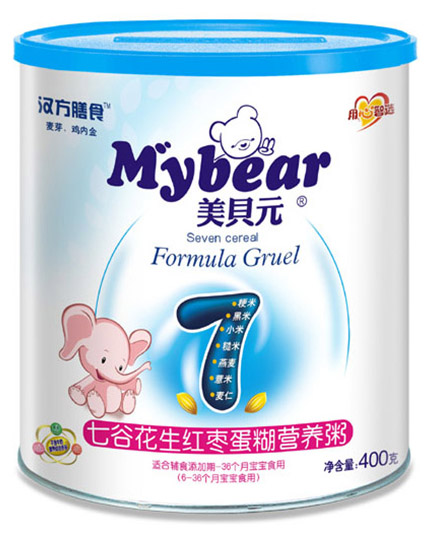 美贝元七谷花生红枣蛋糊营养粥