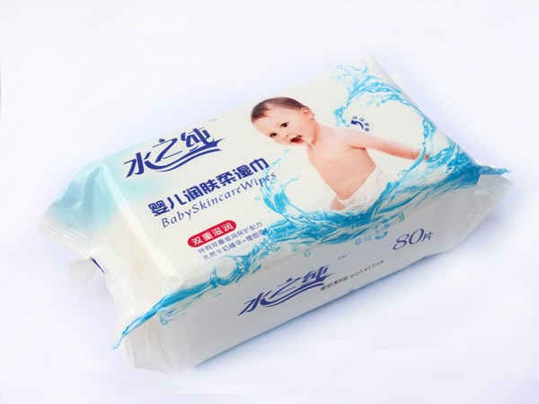 水之纯婴儿润肤柔湿巾80片装