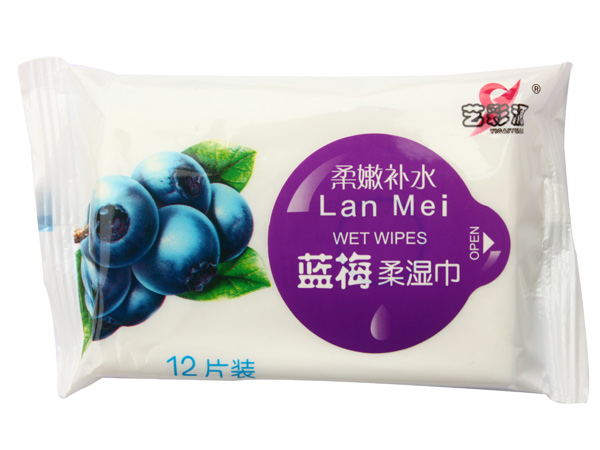 艺彩源蓝莓柔湿巾