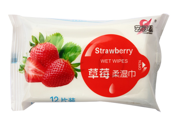 艺彩源草莓柔湿巾