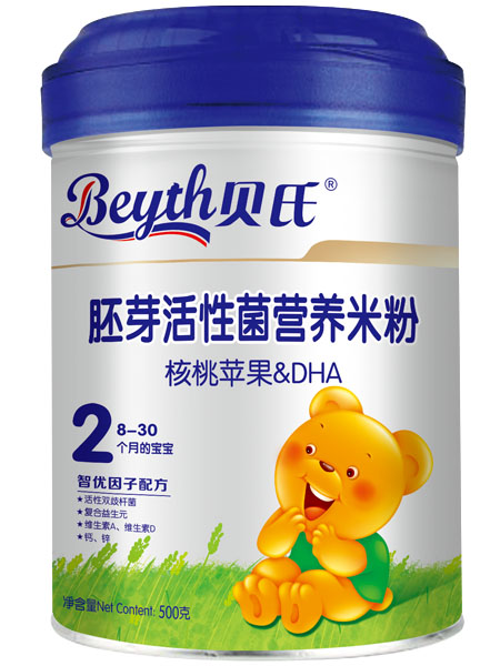 贝氏核桃苹果&DHA胚芽活性菌米粉500g