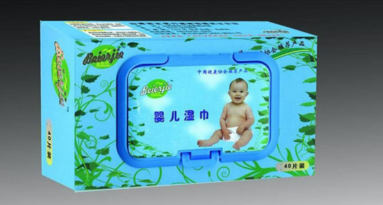 倍尔洁40片盒装婴儿湿巾