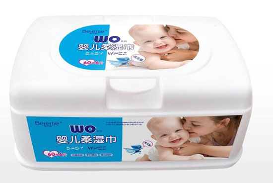 倍尔洁WO系列66片盒装婴儿湿巾