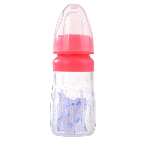 矽利康婴幼儿奶瓶粉红色