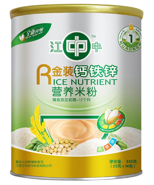 江中钙铁锌听装营养米粉