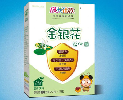 成长佳族金银花益生菌冲剂