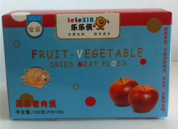 乐乐侠金装蔬果猪肉绒