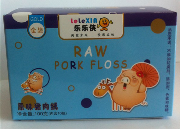 乐乐侠金装原味猪肉绒