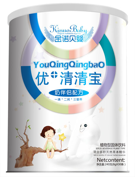 金诺贝婴奶伴侣配方优+清清宝