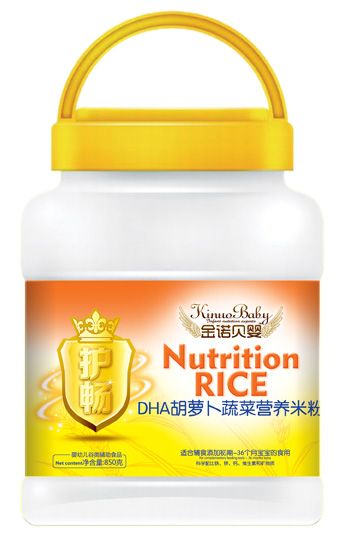金诺贝婴护畅DHA胡萝卜蔬菜营养米粉