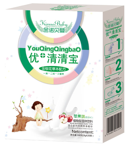 金诺贝婴金银花草本配方优+清清宝盒装