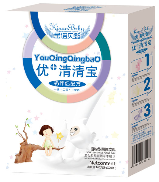 金诺贝婴奶伴侣配方优+清清宝盒装