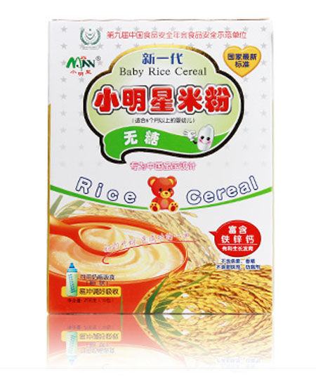 小明星无糖婴儿米粉