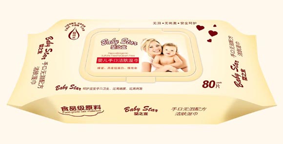 婴之娇手口无泪配方洁肤湿巾(80片)