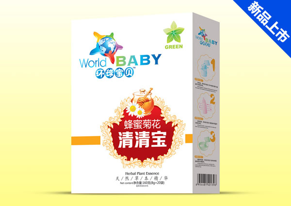 环球宝贝蜂蜜菊花清清宝盒装