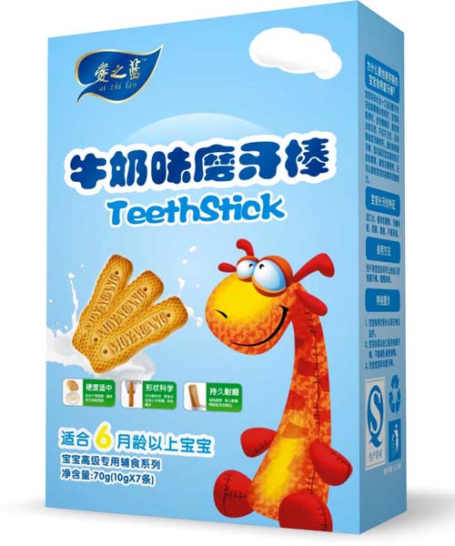 爱之蓝牛奶味磨牙棒