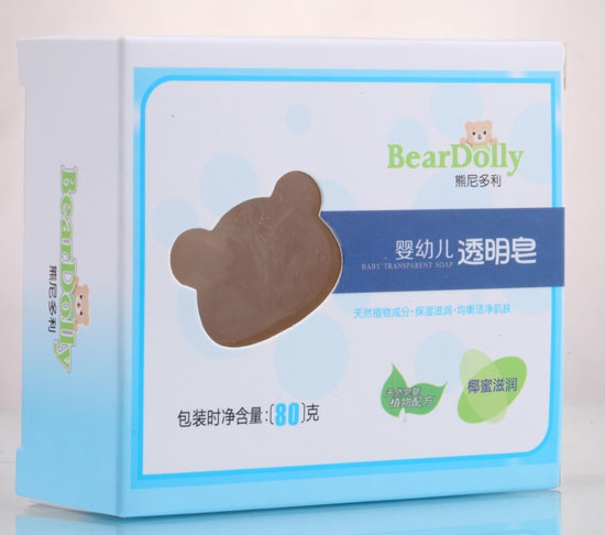 熊尼多利婴幼儿椰蜜滋润透明皂