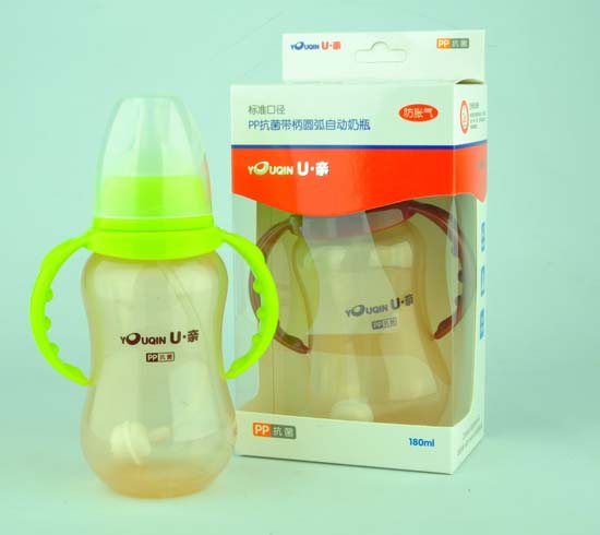 U亲A333标口PP抗菌奶瓶180ml