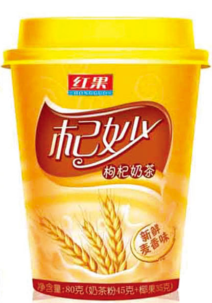 红果杞妙枸杞奶茶麦香味杯装