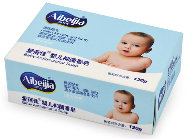 爱蓓佳婴儿抑菌香皂120g